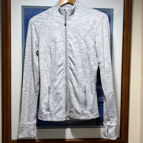 Lulu Lemon Gray Zip-Up Athletic Jacket! - Picture 1 of 6